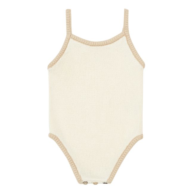 Scout Ribbed Knit Baby Bodysuit Rosa