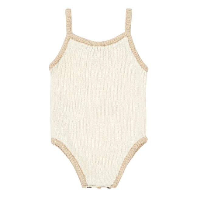 Scout Ribbed Knit Baby Bodysuit Rosa
