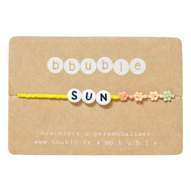 Rainbow Sun Ankle Bracelet - Kids’ Collection  | Gelb