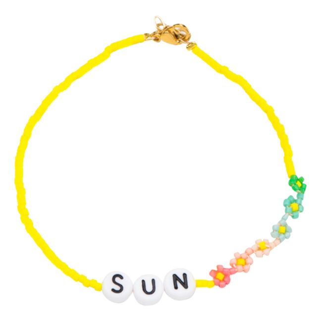 Rainbow Sun Ankle Bracelet - Kids’ Collection  | Gelb