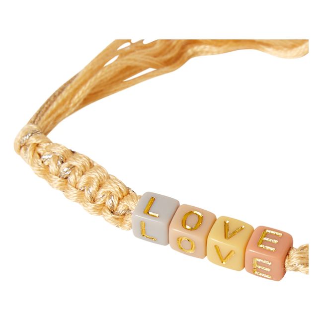 Bracelet Macramé Love - Collection Femme  | Jaune