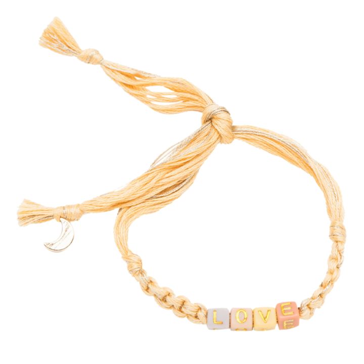 Pulsera Macramé Love - Colección Mujer  | Amarillo- Imagen del producto n°2