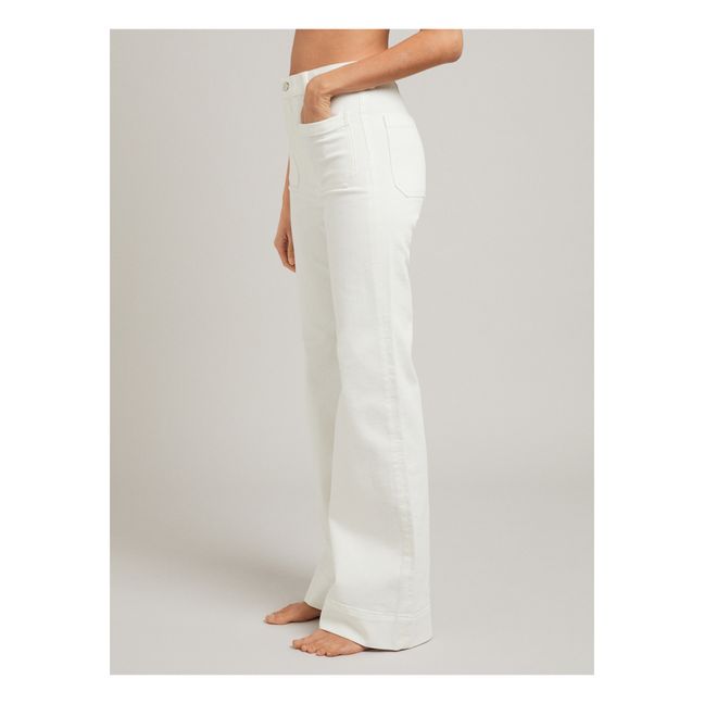 St Monica 5-Pocket Organic Cotton Jeans | Natural White