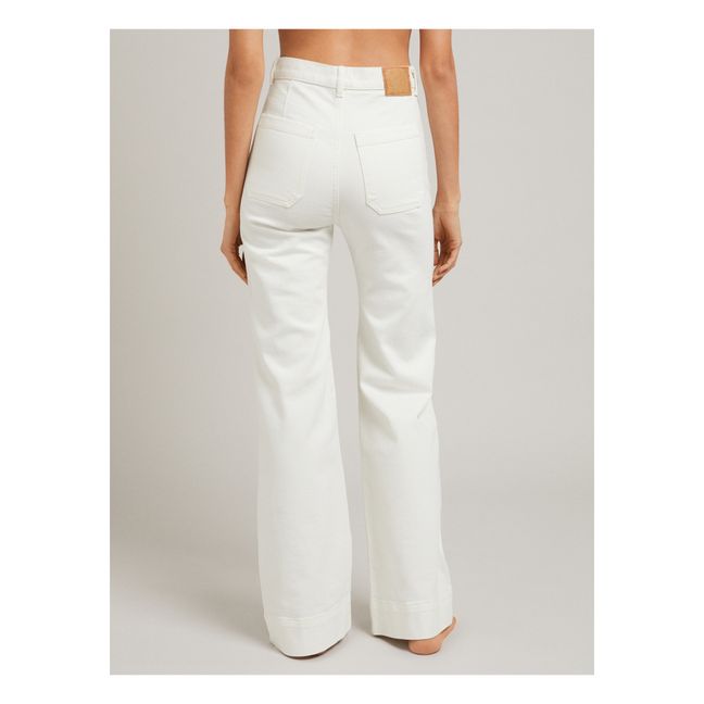 St Monica 5-Pocket Organic Cotton Jeans | Natural White