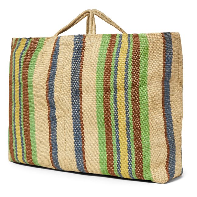 Sac Rayé Jute Extra Large | Beige