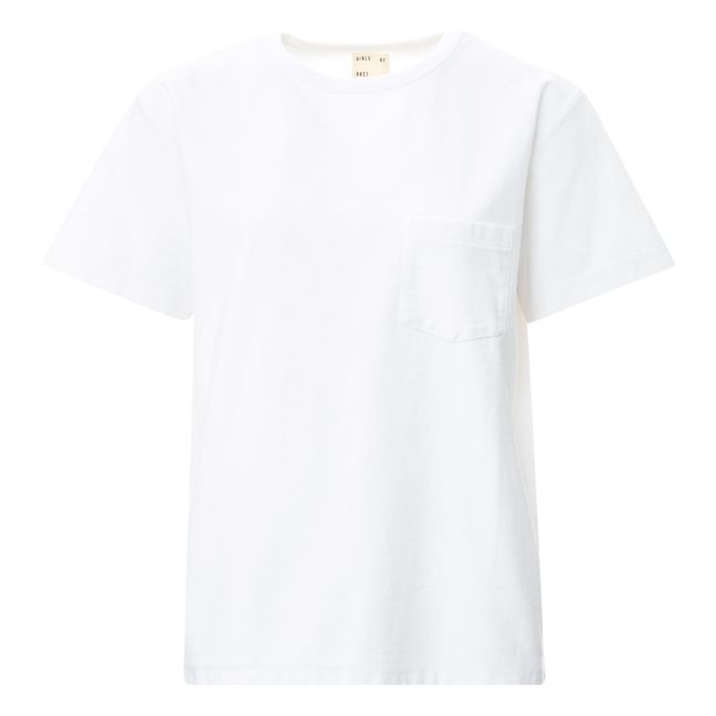 T-shirt Pocket Coton Bio Blanc