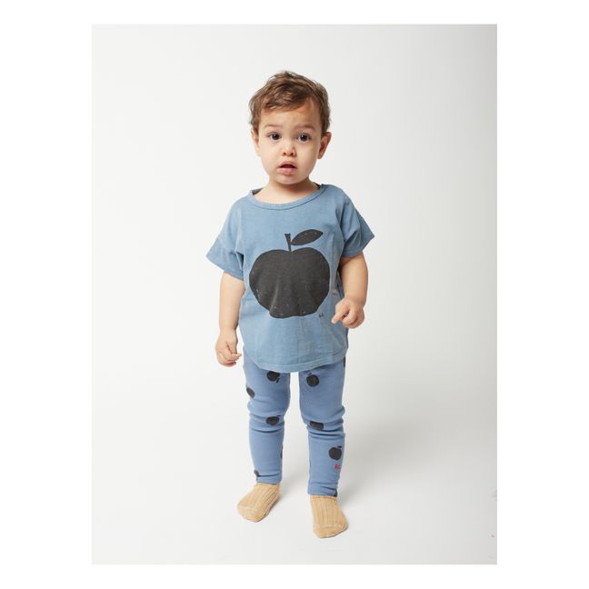 Organic Cotton Apple T-Shirt - Iconic Collection  | Blue