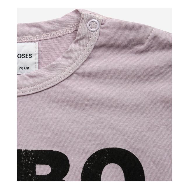 T-Shirt Bio-Baumwolle Bobo Choses - Kollektion Iconic - Mauve