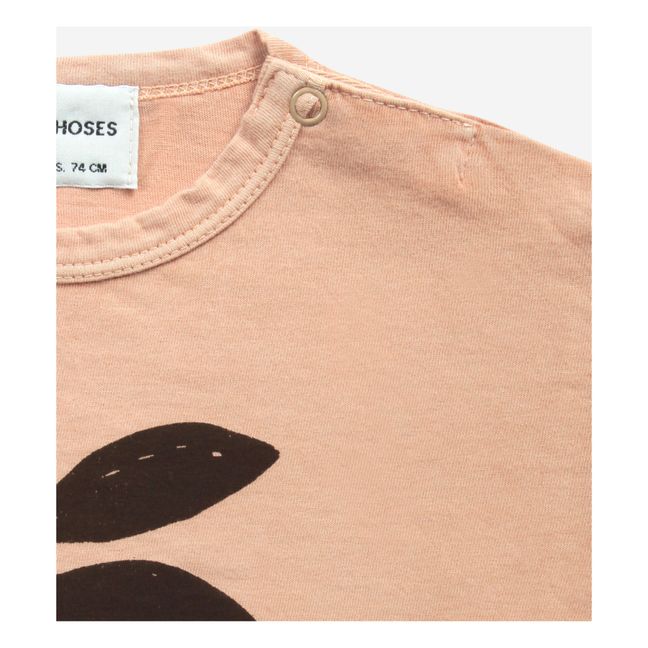 Camiseta algodón orgánico Manzana - Colección Iconic  | Albaricoque