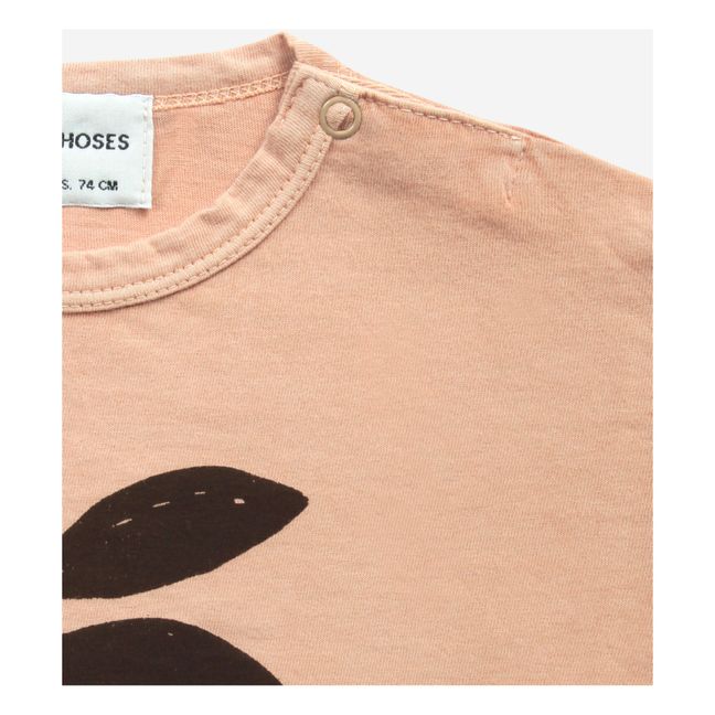 Organic Cotton Apple T-Shirt - Iconic Collection  | Apricot