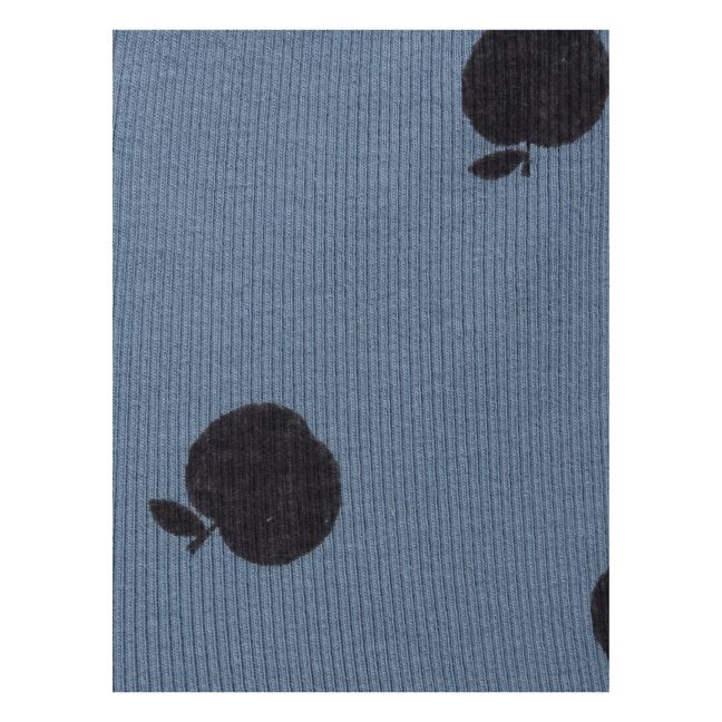 Leggings Cotone Bio Pommes - Collezione Iconic  | Blu