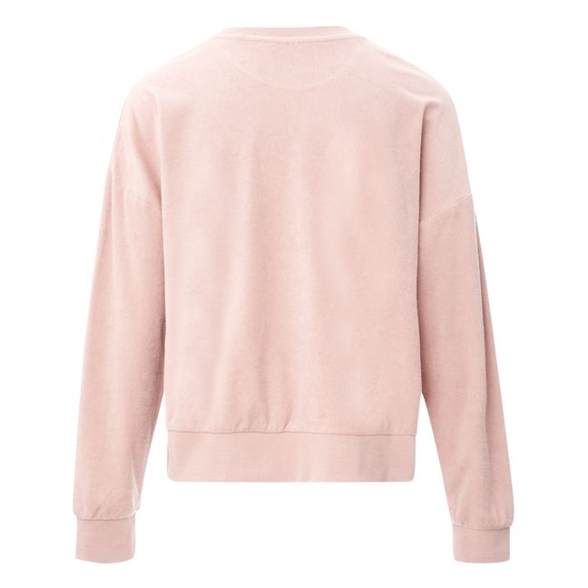 Terry Cloth Sweatshirt - Women’s Collection - Dusty Pink
