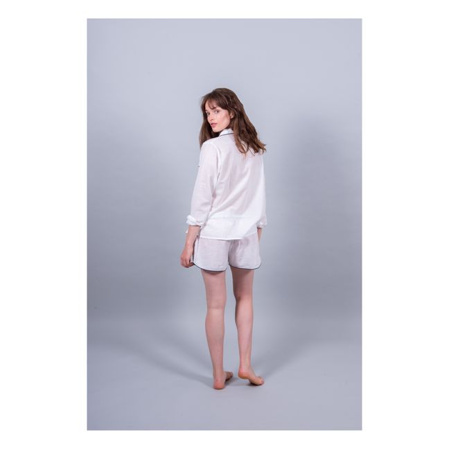 Maria Pyjama Shorts Weiß