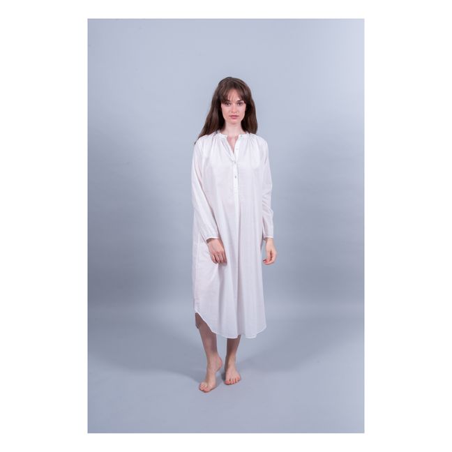 Maria Long Nightgown | Blanco