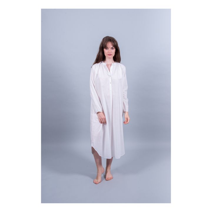 Langes Nachthemd Maria | Weiß- Produktbild Nr. 1