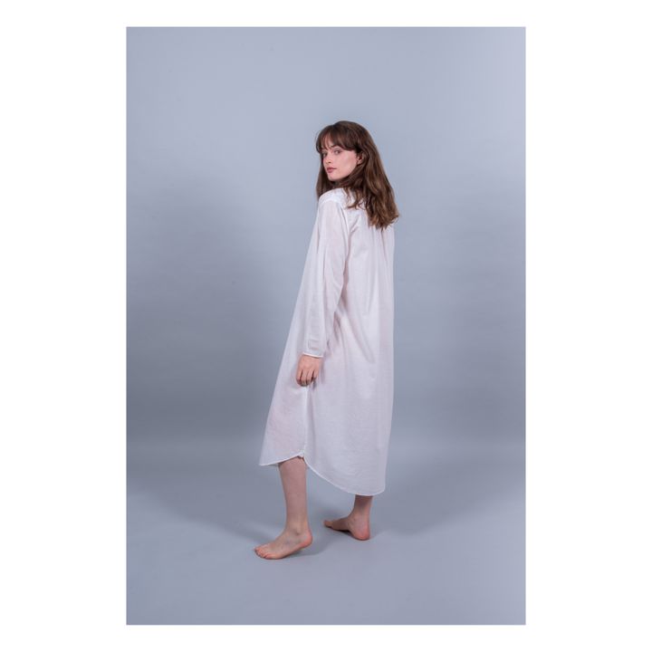 Langes Nachthemd Maria | Weiß- Produktbild Nr. 4