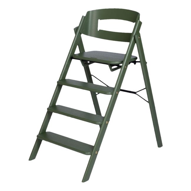 Klapp High Chair - Beech | Verde oliva