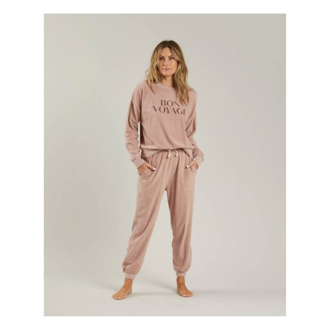 Terry Cloth Joggers - Women’s Collection - Dusty Pink