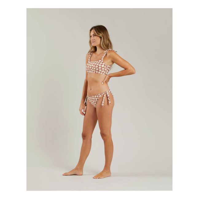 Top de bikini con lazos - Colección Mujer - Camel