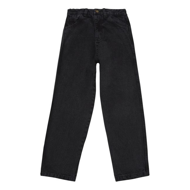 Pantalon Slim Denim Coton Bio Carotte Noir