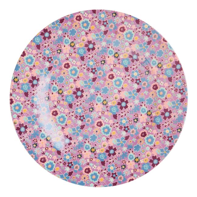 Liberty Lavender Fall Flowers Plate