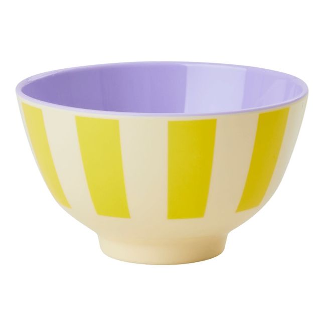 Yellow Stripes Bowl Gelb