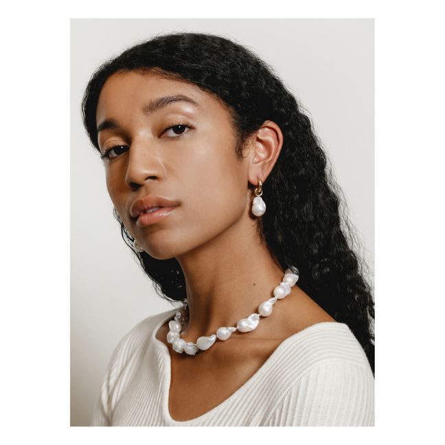 Suki Earrings | Ecru