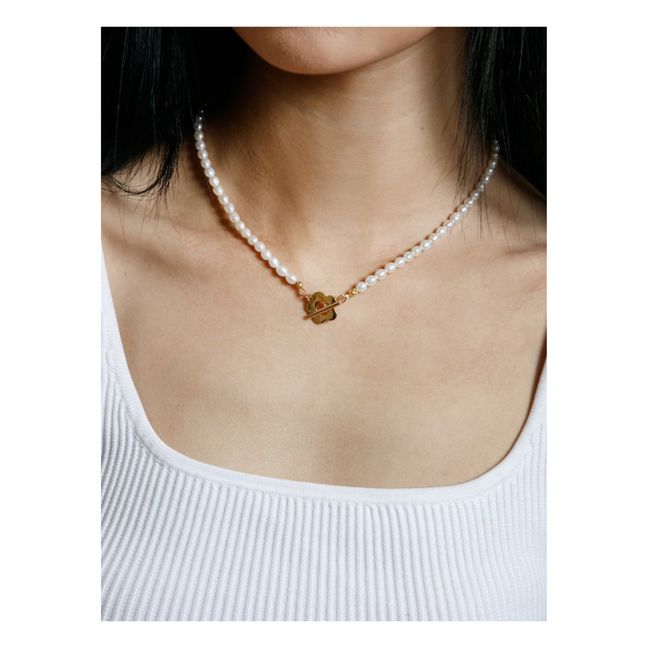 Sofia Pearl Necklace | Gold