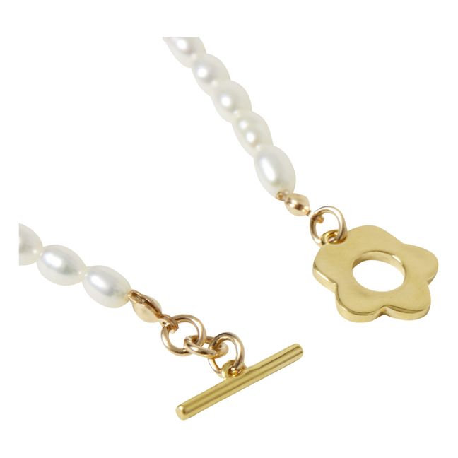 Sofia Pearl Necklace | Gold