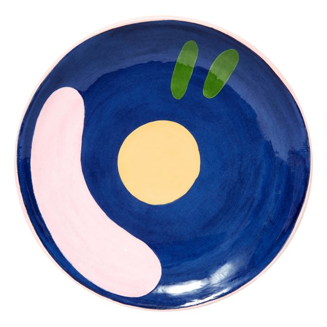 Daphné Ceramic Plate | Blue