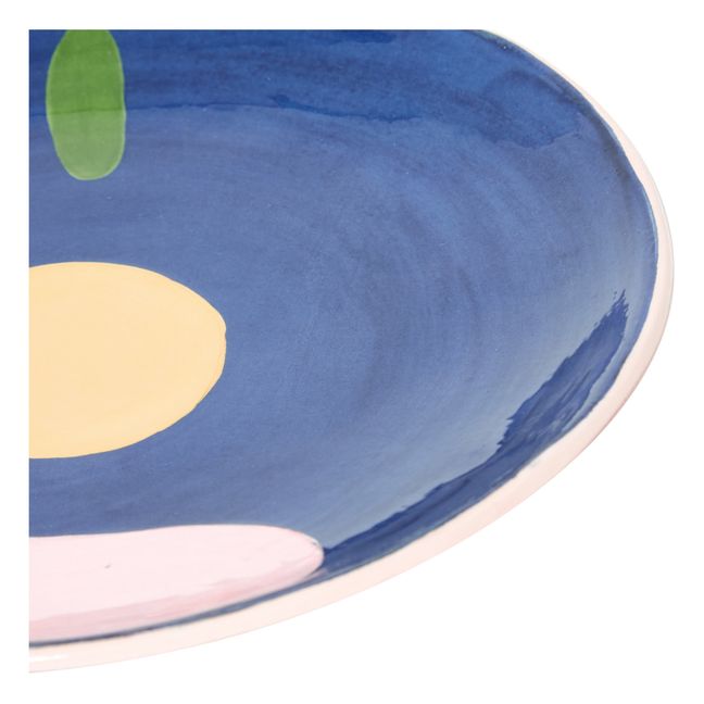 Teller Daphné aus Keramik | Blau
