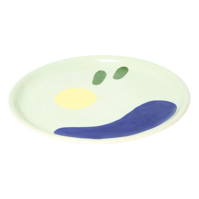Assiette Daphné en céramique | Vert Menthe