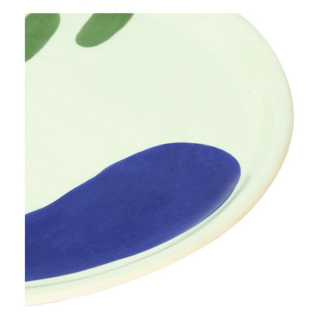 Piatto Daphné, in ceramica  Verde menta
