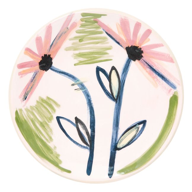 Assiette Louloudia en céramique | Rose