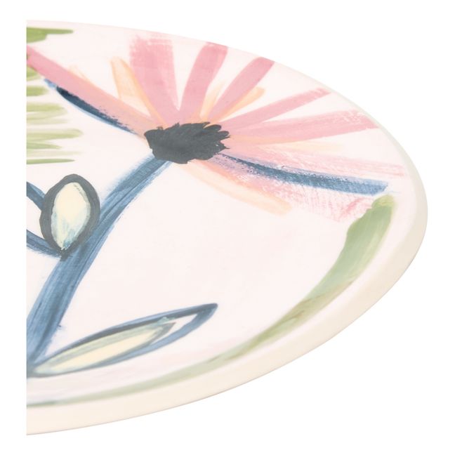 Assiette Louloudia en céramique | Rose
