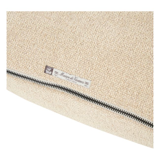 Coussin vice versa en chenille vintage | Beige Nude