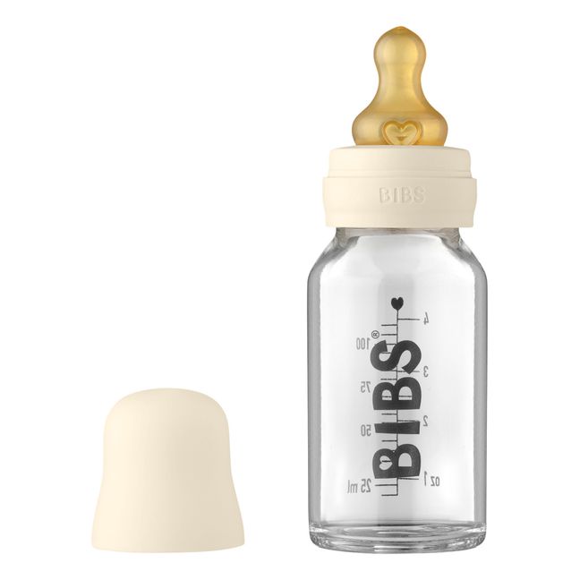 Babyflasche aus Glas | Elfenbeinfarben