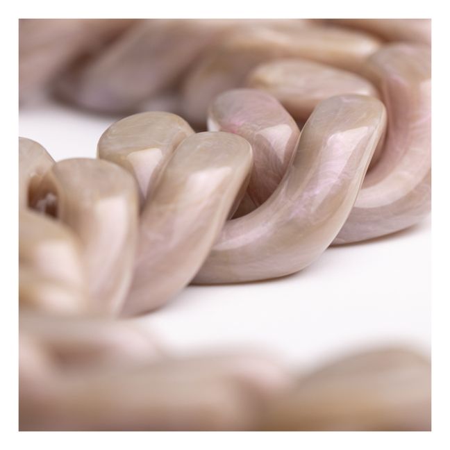 Collier Flat Chain | Gris taupe