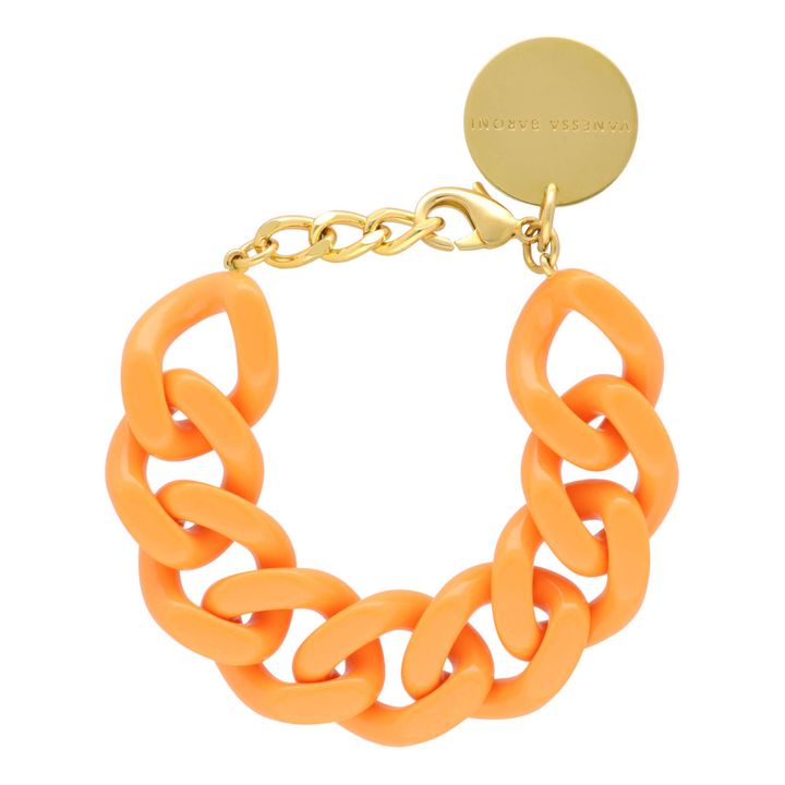 Flaches Kettenarmband Orange- Produktbild Nr. 0