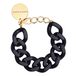Flat Chain Bracelet Negro- Miniatura produit n°0