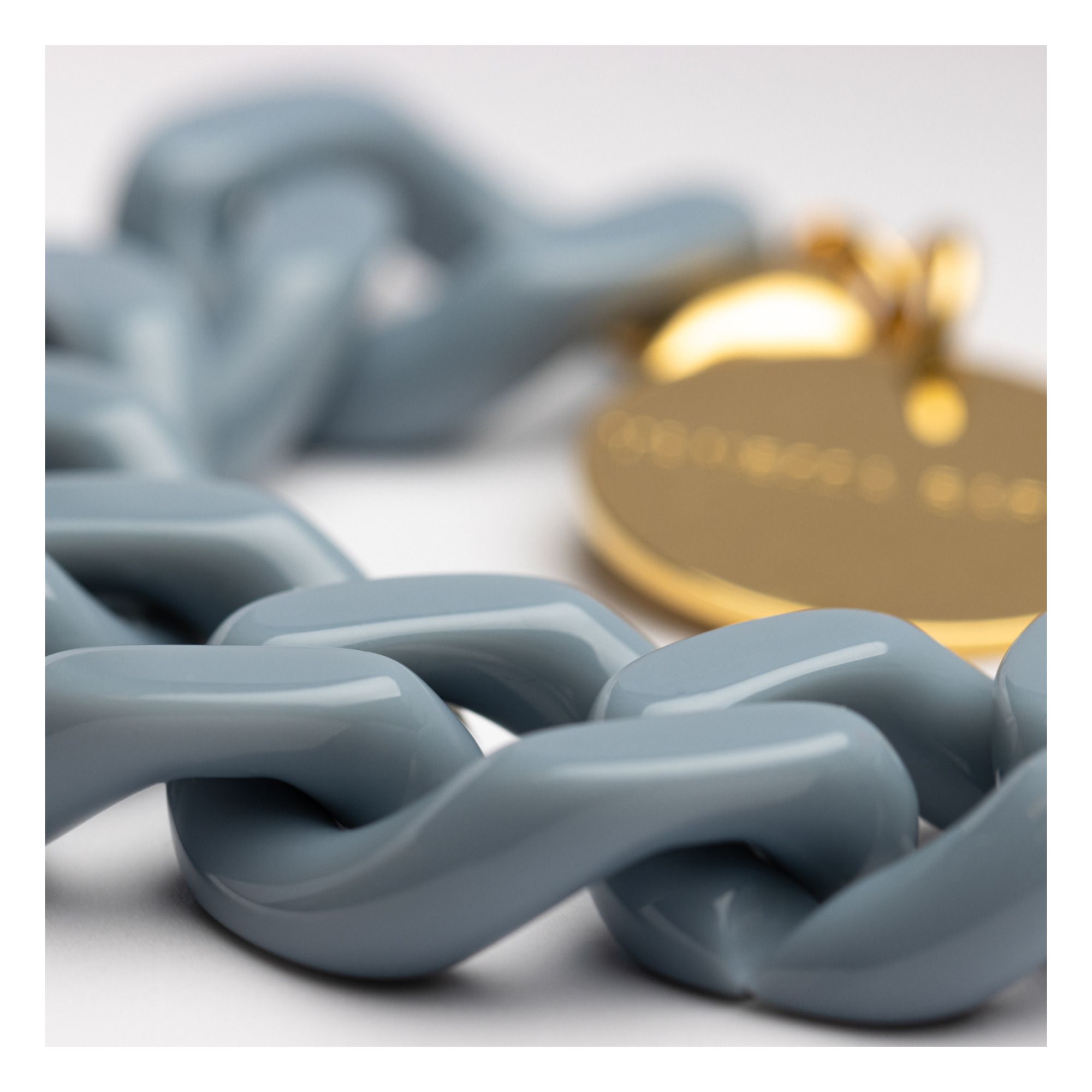 Flat Chain Bracelet Azul- Imagen del producto n°1