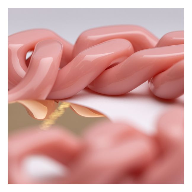 Flat Chain Bracelet | Pink