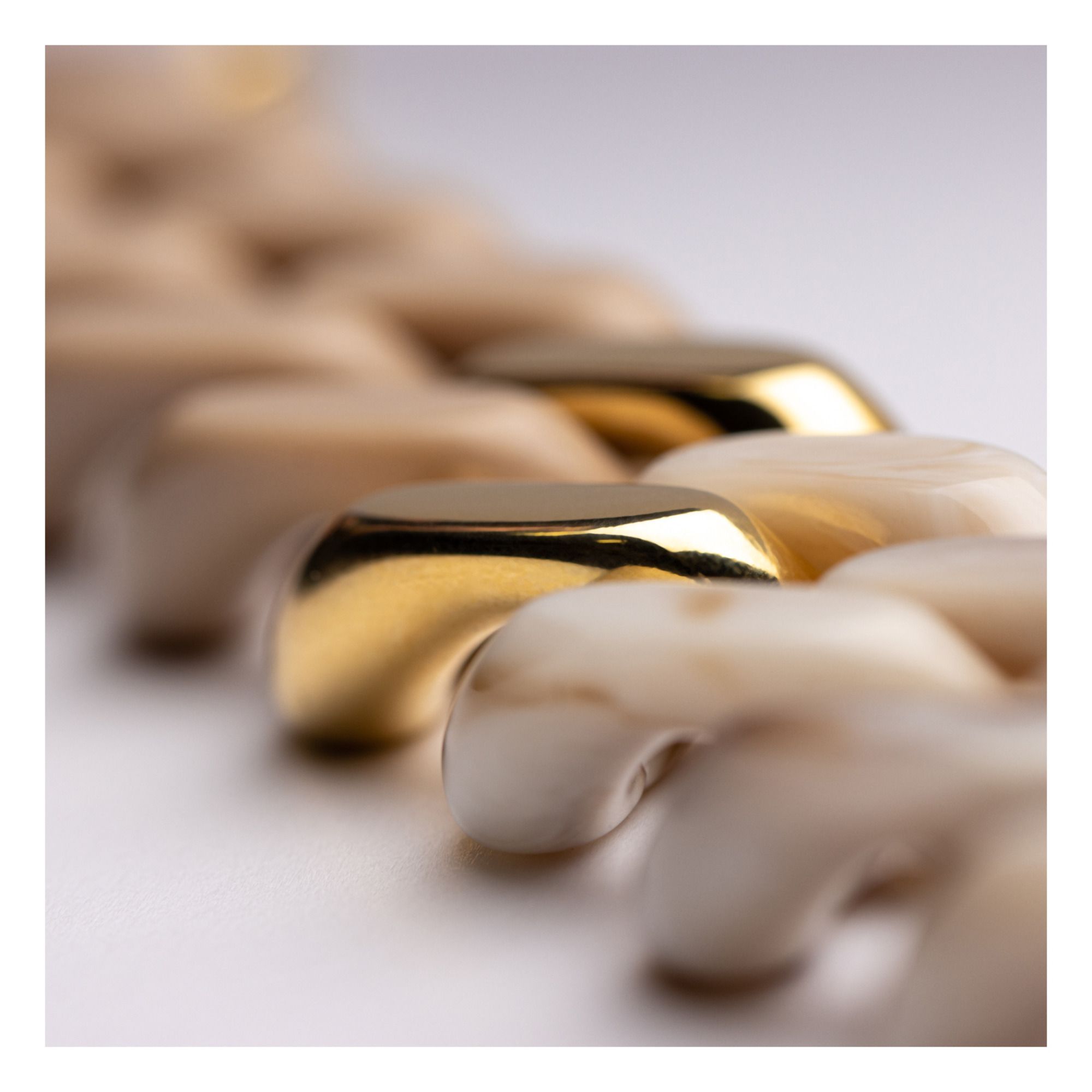 Flat Chain Multicolour Bracelet  Beige- Imagen del producto n°1