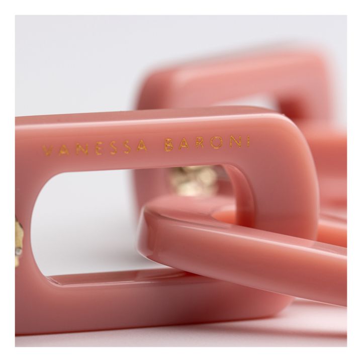 Edge Double Earrings Pink- Product image n°1