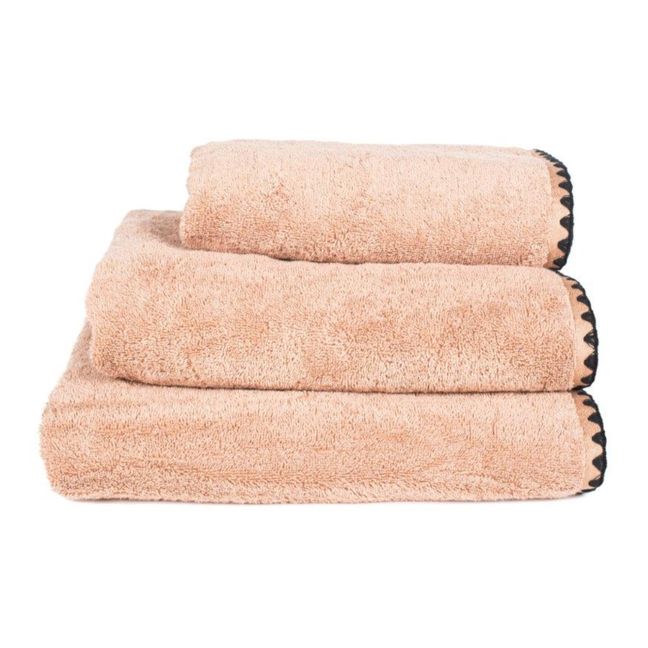 Handtuch aus Baumwolle Issey | Rotbraun
