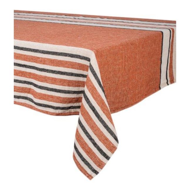 Zonza Linen Tablecloth | Copper red