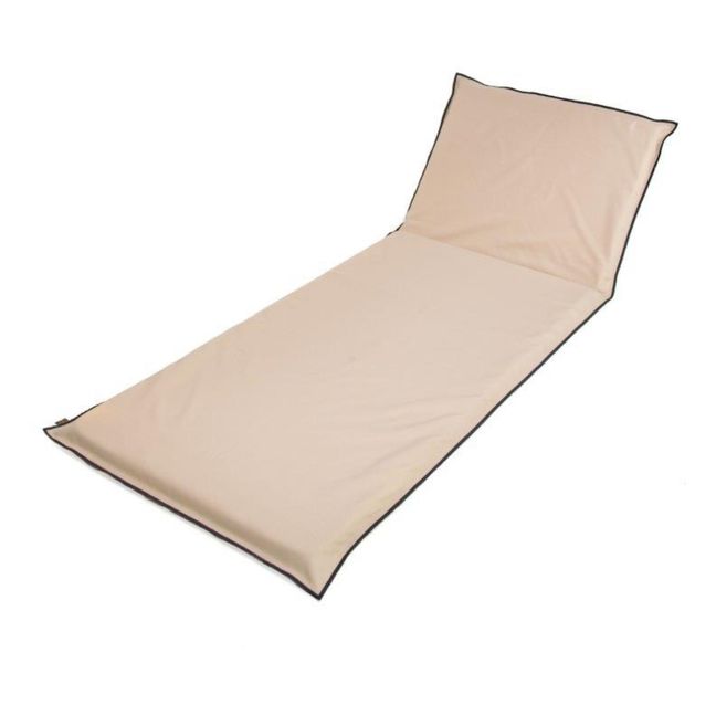 Outdoor Sun Lounger Cushion Kreidefarbe