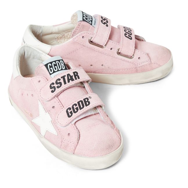 Old School Suede Velcro Sneakers Pink