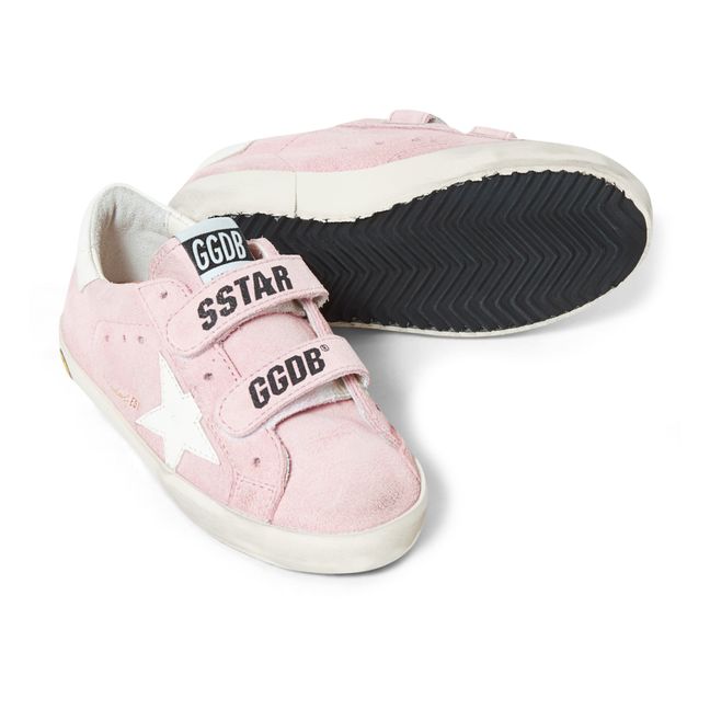 Old School Suede Velcro Sneakers Pink