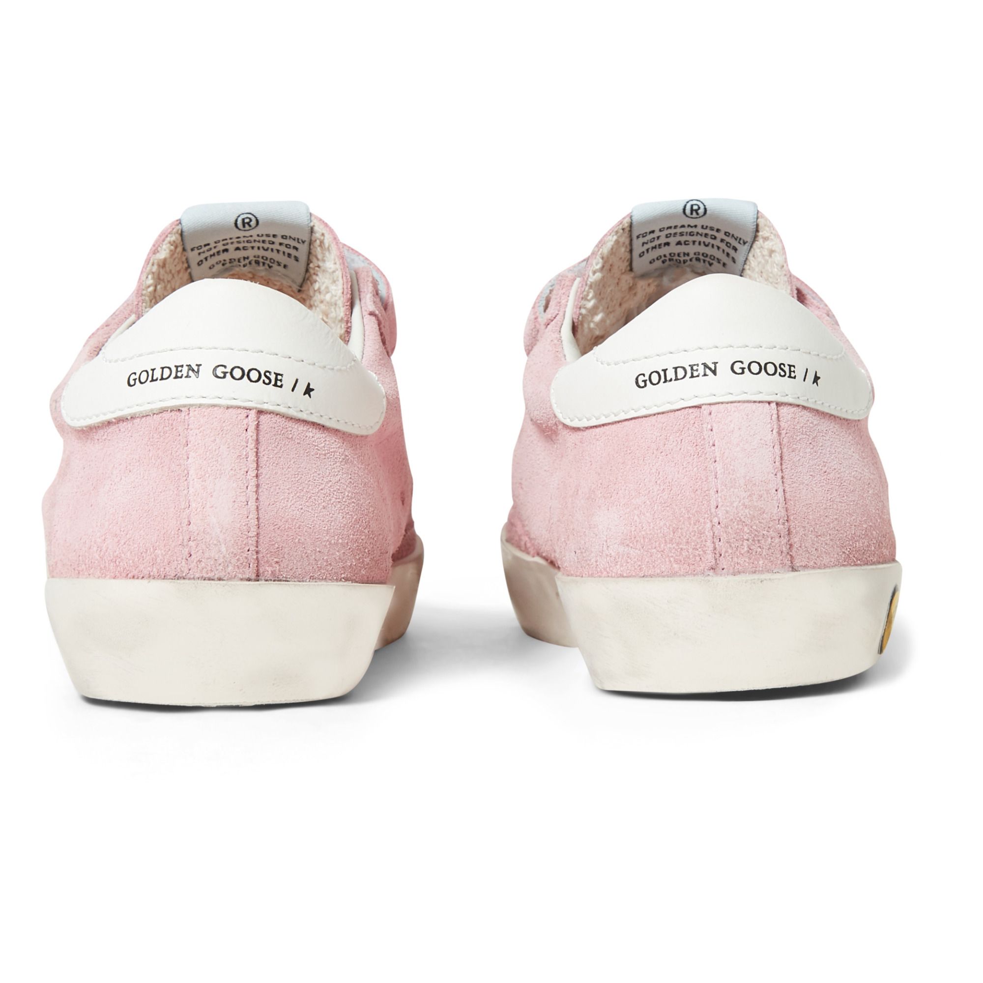 Sneakers mit Klettverschluss Old School einfarbig Wildleder  Rosa- Produktbild Nr. 4
